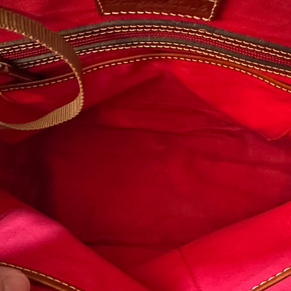 Dooney & Bourke Turquoise Pebbled Leather Zip Satchel Hand/ Shoulder Bag - Picture 8 of 10